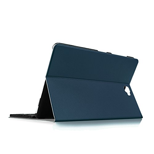 Fintie Blade X1 Samsung Galaxy Tab A 10.1 Bluetooth Tastatur Hülle Keyboard Case – Ultradünn leicht SmartShell Ständer Schutzhülle mit magnetisch abnehmbar drahtloser Deutsche Bluetooth Tastatur für Samsung Galaxy Tab A 10,1 Zoll T580N / T585N Tablet (2016 Version), Marineblau - 9