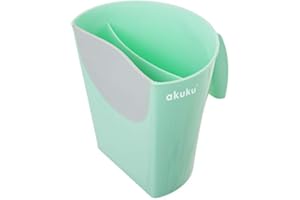 AKUKU Haarwaschbecher Kinder grün | Becher Haare Waschen Kinder Shampoo Augenschutz | Haarwaschhilfe Duschhilfe Baby Shampoo Schutz | Badebecher Haarewaschen Shampooschutz Kind