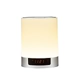LUCKYKS drahtlos Bluetooth Lautsprecher Lampe Tragbare Nachttischlampe Wake-Up Light Touch Control Lampe Nachtlicht mit mehrfarbigem und dimmbarem Lichter (weiß) - 9