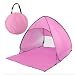 Produktbild LaDicha Portable Pop up Faltung Sonnenschirm Zelt Automatik Schnell Öffnen UV Überdachung Schutz - Rosa