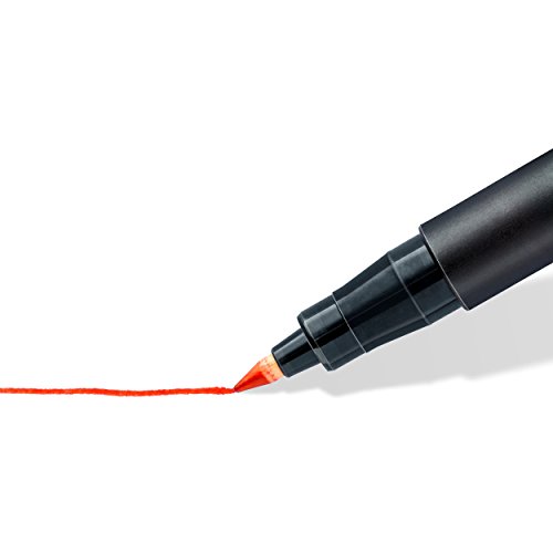 Staedtler 318 WP8 Folienstift Lumocolor permanent (wasserfest, wischfest, sekundenschnell trocken, F-Spitze Linienbreite ca. 0.6 mm, hohe Qualität Made in Germany, Set mit 8 Farben) - 4