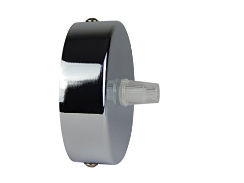 Deckenbaldachin aus Edelstahl mit Chrom finish, 80×25 mm incl