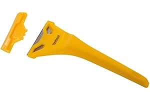 Toolland Grattoir, plastique, largeur 7 cm, jaune