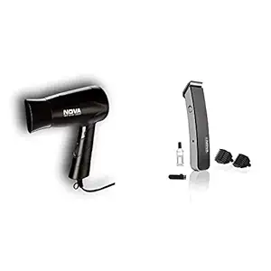 Nova Hair Dryer (NHP 8100) & Trimmer (NHT-1045) Combo