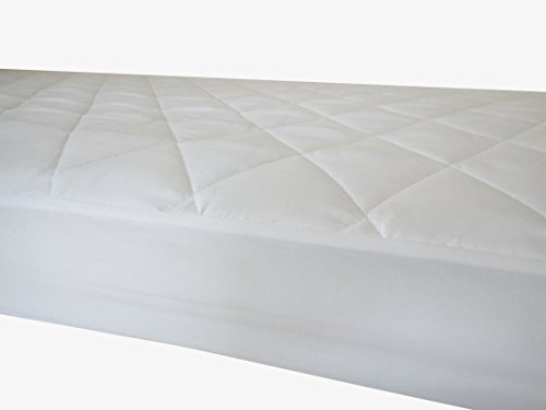 Ebitop Matratzenschoner, Matratzen EB180.200 Wasserdichte, gesteppte Matratzenauflage und Matratzenschutz. Soft Touch Matratzenauflagen, Nässeschutz Matratzen-Spannauflage Matratzenschoner, Maratzenauflage, Unterlage, wasserdicht, (180×200+30cm), Weiß - 2