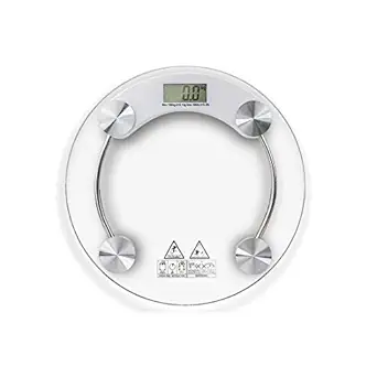 Dr Care Round Shape 8 MM Glass Digital Weighing Scale Bathroom Weight Scale for Body Weight, Body Fitness Weighing Scale
