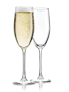 Syanka Premium Champagne Flutes Wine Glasses Set of 6, 170 ML, Ideal for Champagne, White or Red Wine Glass, Cocktail
