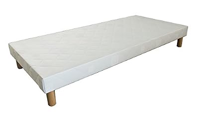 HEVEA SELECTION Sommier tapissier volige 90 X 200 + 4 PIEDS