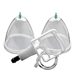 R A Products RAP211 Vacuum Cupping Body Massager Enhancement Fat Cups Massager Big Size with pump (for lady)