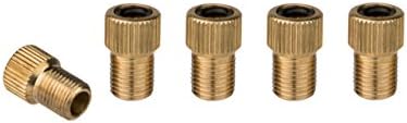 Xunits bicycle valve adaptor set with sealing ring / sclaverand, french valve and Dunlop normal valve to Schrader valve DV &amp; SV to AV, (set of 5 or 10 available), 5