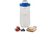 recipiente para preparar kefir Vidro e Plástico sem BPA Kefirko - Kit Para Segunda Fermentación de Kefir de Leche o de Agua, Tarro de 1,4 Con Tapa Incluída)