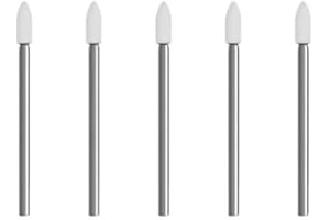 MINIPOWERTOOLS 5x Schleifspitze Edelkorund weiß [Ø 4 x 10 mm] Schleifstein für Dremel, Proxxon