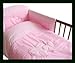 3 Pcs Baby Bedding Set/Bumper To Fit Cot 120X 60Cm PINK
