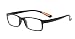 Produktbild Interesting® Super biegsame Mode schwarz braune Lesebrille + 2,0