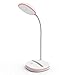 Produktbild LLAS Dimmbare LED Schreibtischlampe für Kinder Nachttischlampe mit Touchsensor per USB Wiederaufladbare Flexible Leselampe,Pink
