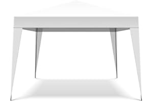 FRANKYSTAR Gazebo richiudibile 3X3 Pieghevole A Fisarmonica Automatico Mercato Tenda con Sacca.Disponibile Colore: Bianco,Blu,Verde (Bianco)