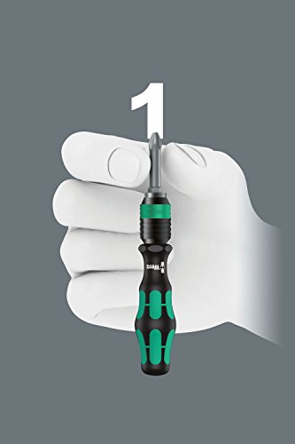 Wera Bitsortiment und Bit-Handhalter mit Schnellwechselfutter, Kraftform Kompakt 11, 10-teilig, 05056652001 - 4