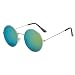 Silver Kartz Round Unisex Sunglasses (Wy140_50_Green) RS.275.00