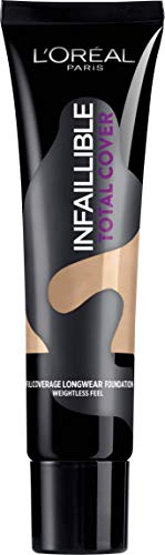 L'Oréal Paris Total Cover Base maquillaje cobertura total tono de piel medio 24 Golden Beige- 35gr