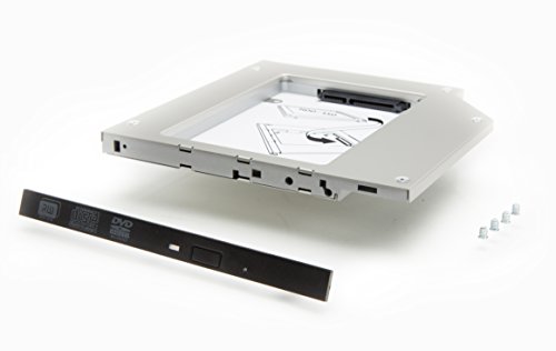 NewmodeUS 2ème Disque Dur/SSD Caddy Adapter, SATA 9,5 mm (en Aluminium moulé sous Pression)