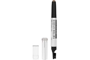 Maybelline New York, Stick de cejas, Efecto laminado, Fórmula en cera, resultado natural, Tattoo Brow Lift Stick, Tono 02 Soft Brown