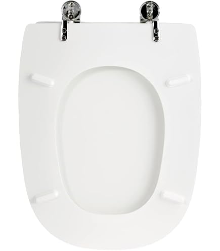 Copriwater Slim Per Pozzi Ginori Ydra – Resina Termoindurente Bianca, Con Cerniere Regolabili Incluse
