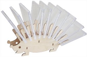 Preisvergleich Produktbild CD-Ständer Igel Holz Bausatz