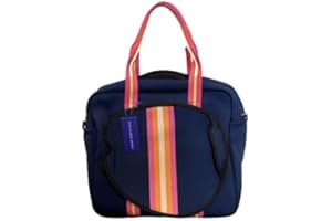 Dallas Hill Designs Tennis Bag for Women | Neoprene Tote | 3 Rackets | Applicable for Pickleball, Paddle, Squash, Racquetball, Badminton | Shoes and Gear | Ladies Purse | Multi Pockets