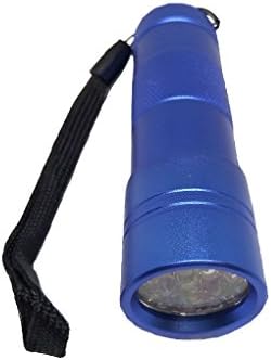 FiveRen 12 LED UV Ultra Violet Torch Mini Flashlight for Detecting Pet Dog Urine Stains (Blue)