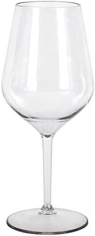 Wine Cocktail Glasses Reusable Cups Transparent (6 x per unit)
