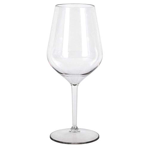 Wine Cocktail Glasses Reusable Cups Transparent (6 x per unit)