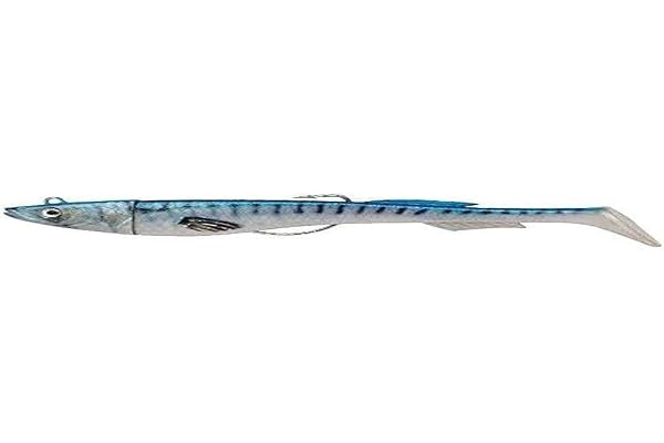 Berkley Powerbait Power Sardine - leurre souple polyvalent texan pour la pêche en mer, founit avec deux paddle pour le lieu BlackMinnow Fiiish