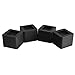 Produktbild AliceBeauty Betterhöhung, neues Design, Erhöhung für Tische und Möbel, 4er-Set, plastik, schwarz, 4.25x4.25x3.43''