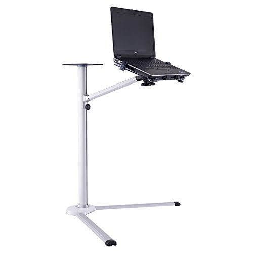 Laptop/Notebook-Bodenständer Halterung Ständer Halter Klammer Schwanenhals für drehbar schwenkbar flexibel