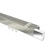 Produktbild INTERDECO Innenlauf-Gardinenstangen (Deckenbefestigung) eckig Edelstahl-Optik/Chrom doppelläufig Smartline (Universal) Lox, 220 cm