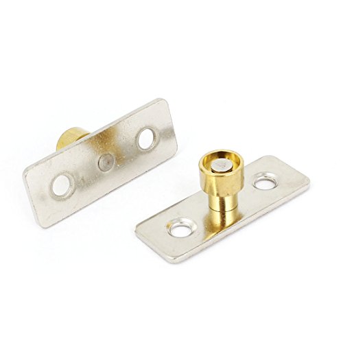 sourcingmap® 2 Stück Metall 12mm Durchmesser Holz- oder Schiebetürführung Locator Stopper de