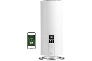 Duux Beam Mini | Quiet Air Humidifier | Ultrasonic Humidifier for Home/Bedroom | Steam Production 350ml / h | 20h Use | Integrated Remote Control | White