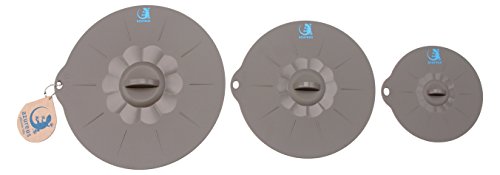 Food Prep Silikondeckel mit Saugeffekt von azureus™ – Set mit universellen Größen – für Schüsseln, Behälter, Töpfe – als Ersatz für Aluminiumfolie und Frischhaltefolie - 9