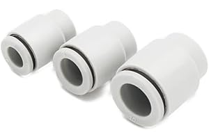 CNCTEC Lot de 3 bouchons d'obturation pneumatiques de 12 mm de diamètre pour fermer un tuyau pneumatique avec un diamètre extérieur de 12 mm