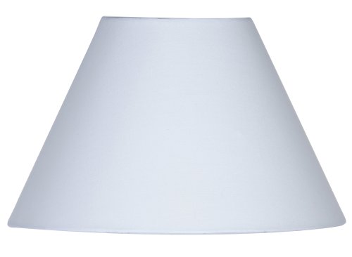 Oaks Lighting Lampenschirm aus Baumwolle, rund/konisch, 20 cm, weiß