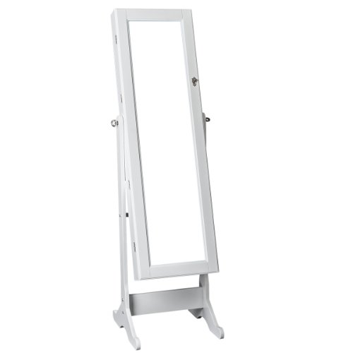 ZNL 150cm Schmuckschrank Spiegelschrank Standspiegel Spiegel Spiegelschmuckschrank weiß JCYJ01 - 3