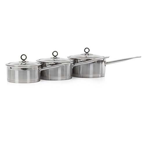 Morphy Richards Accents Pan Set, 3 Piece - Stainless Steel