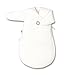 Baby Boum Unisex Baby 60cm Long Super Soft Velvet Sleeping Bag with Arms and Scratch Mitts Milky White 0-3 Months