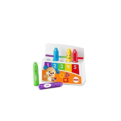 Fisher Price Les Crayons motifs jouet pour apprendre bb les motions les couleurs et les chiffres avec chansons et phrases 18 mois et plus FBP44