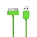 Produktbild TheMax High Speed USB 2.0 Daten-Ladekabel für iPhone 3 G/3 GS/4/4S, iPad 1./2./3. Gen., iPod 3./4./Classic/iPod Mini/iPod Nano 1./2./3./4./5. Gen., iPod Touch 1./2./3. 2 Meter grün