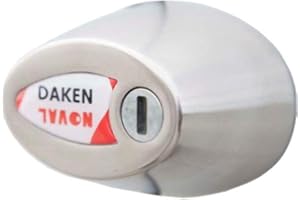 DAKEN Noval Simple - 1 Cerradura Antirrobo de Alta Resistencia para Vehículos Comerciales, Cierre Automático, Acero Inoxidable