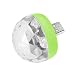 Produktbild SINOTECHQIN Mini USB Disco Ball Lampen, tragbare USB LED Party Lights, Verschiedene USB Stecker optional Size for Type-c Adapter