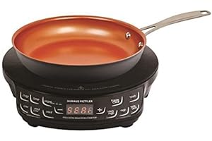 Nuwave PIC Flex with 9-inch Anodized Duralon, Non-Stick Fry Pan, Portable, Powerful Induction Cooktop, 6.5-Inch Heating Coil