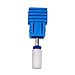inkint 2.35mm Shank Flat Top Electric Nail Drill Bit Electric Drill Manicure Machine Accessory Tools for Natural or Artificial Nail Design (Blue)