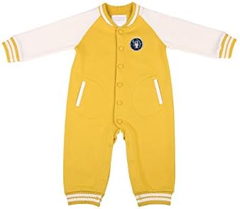 Oceankids Baby Boys Baby Girls Yellow Infant Jersey Rib Jumpsuit 6-9 Months